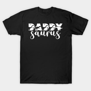 Daddysaurus T-Rex Dinosaur Daddy Saurus Family Matching T-Shirt